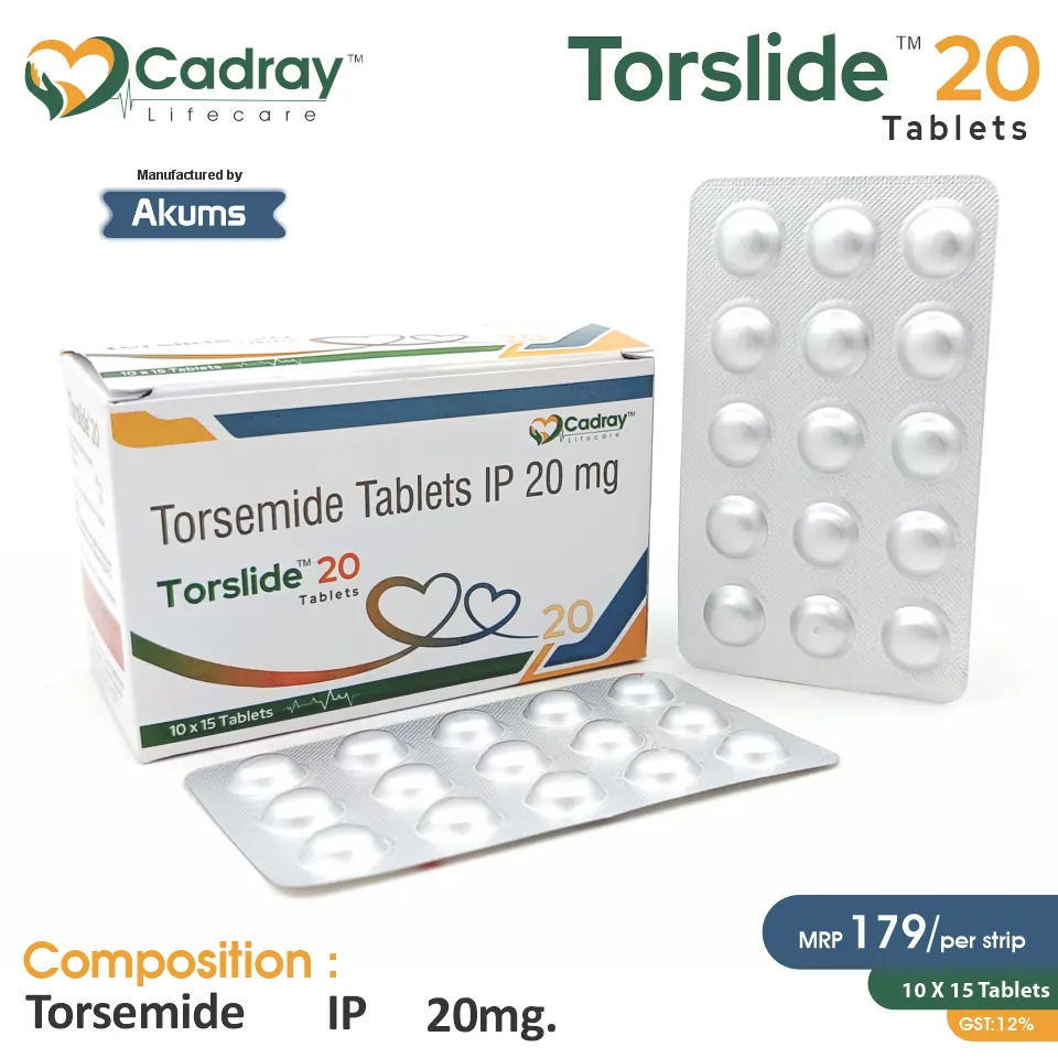 Torsemide 20mg Tablet | Best Price for PCD Pharma Franchise in Diuretics Segment